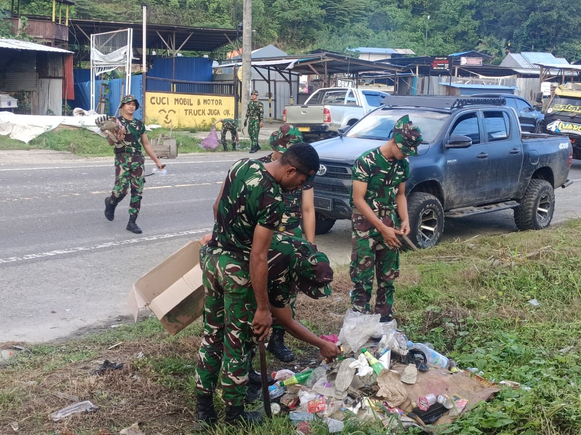 Semarak Pesparawi Nasional XIV, Prajurit Kodam XVIII/Kasuari Gelar Karya Bakti