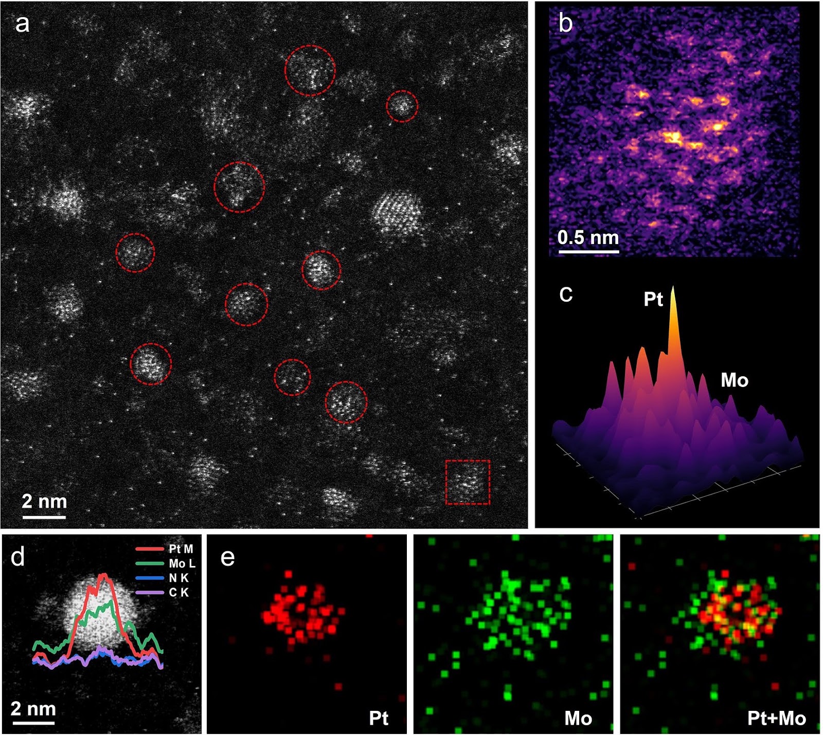 A Strongly Coupled Cluster Heterostructure with Pt–N–Mo Bonding for Durable and Efficient H2 Evolution in Anion-Exchange Membrane Water Electrolyzers