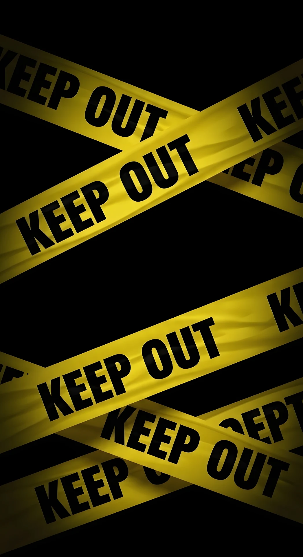 Yellow Caution Tape Keep Out Graphic Pattern - Free 4K mobile Wallpaper