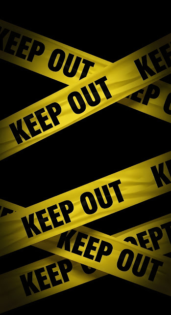 Yellow Caution Tape Keep Out Graphic Pattern - Free mobile Wallpaper