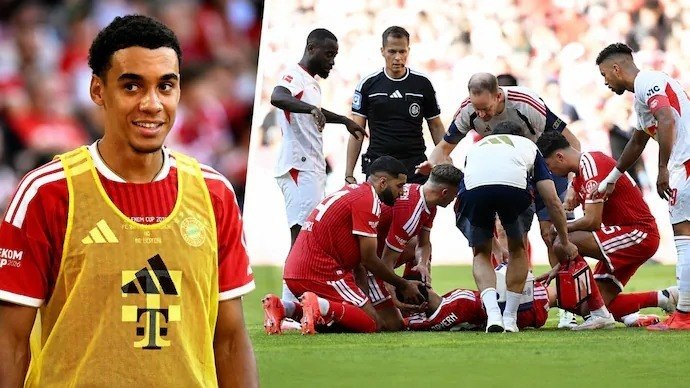 Jamal Musiala’s Field Collapse Sparks Bayern Munich Concern