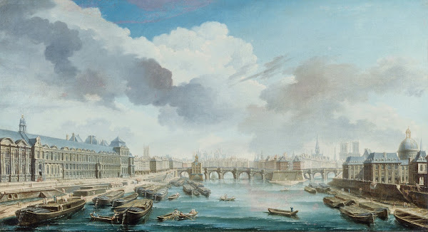 Le Louvre le Pont Neuf et le Collège des Quatre Nations actuel Institut de Franc