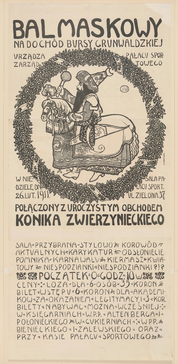 Bal Maskowy na dochód Bursy Grunwaldzkiej 1911