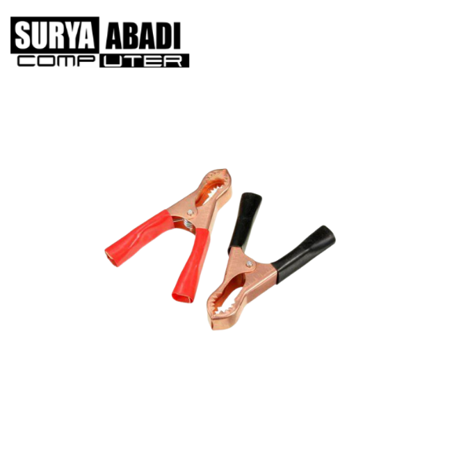 JEPIT BUAYA MERAH-HITAM 7CM