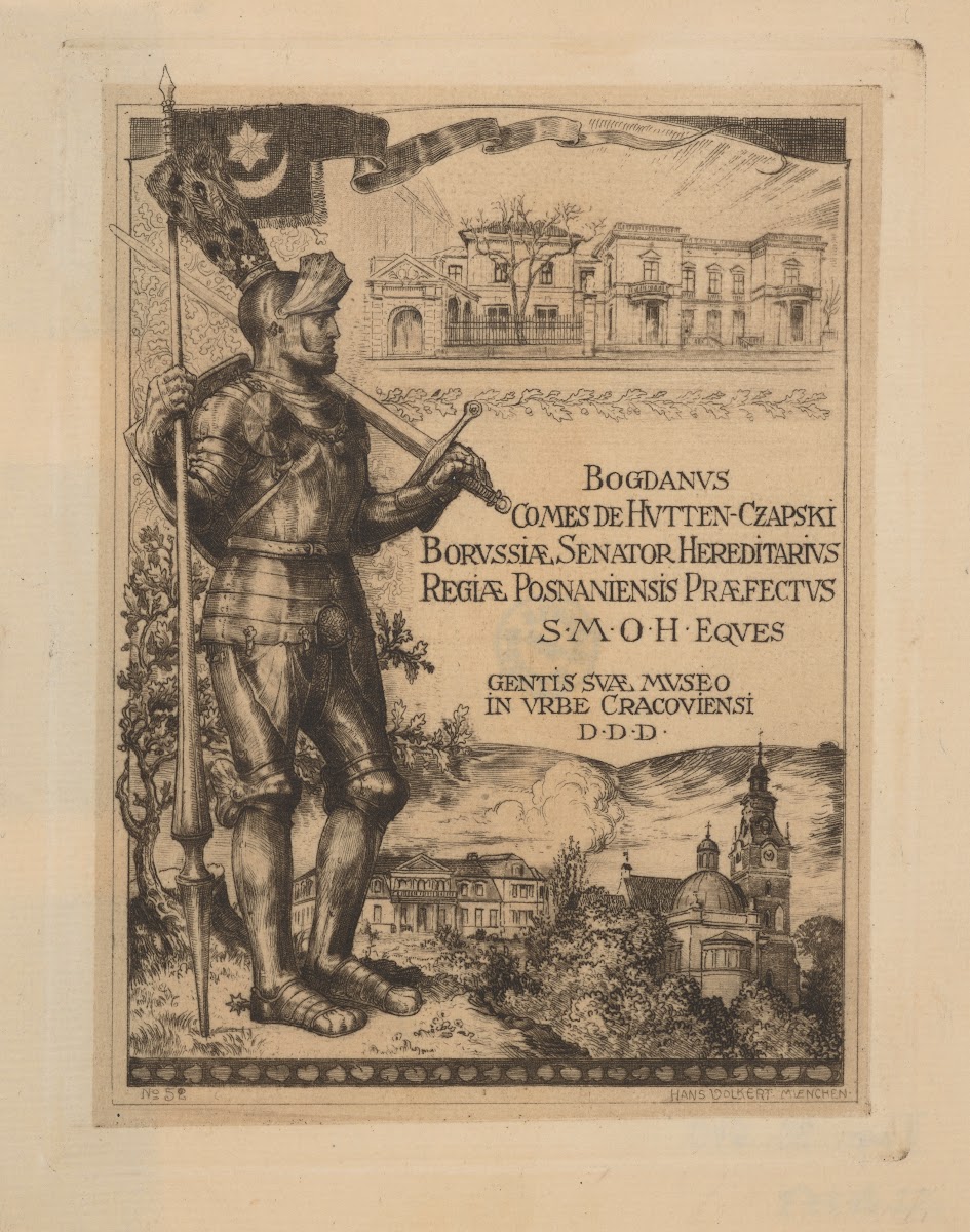 Bookplate Of Bogdan Czapski 1851 1937 1900 1912