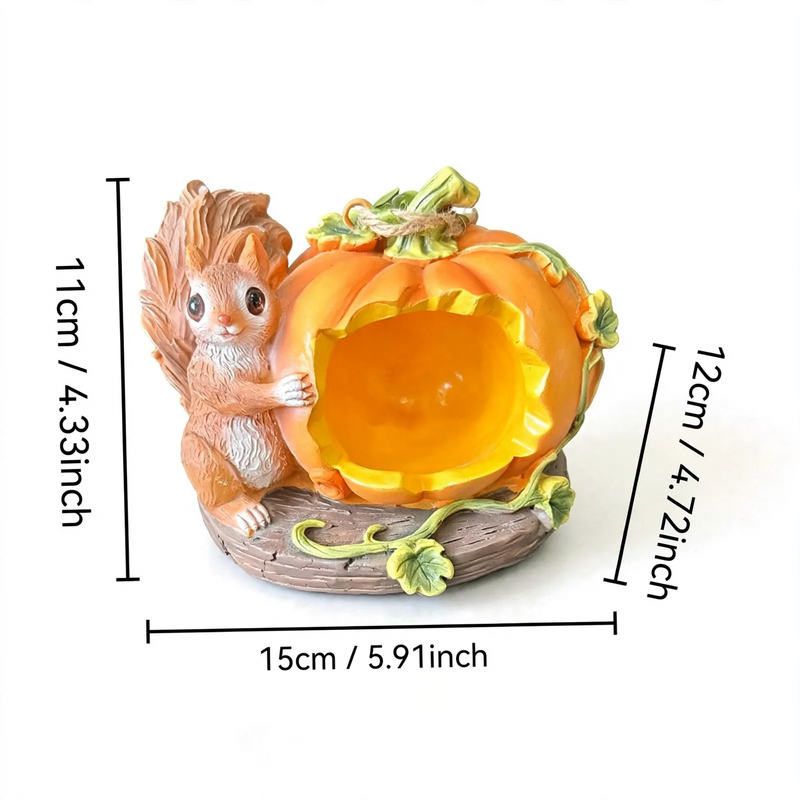 Decorative birdhouse in stump design made of resin