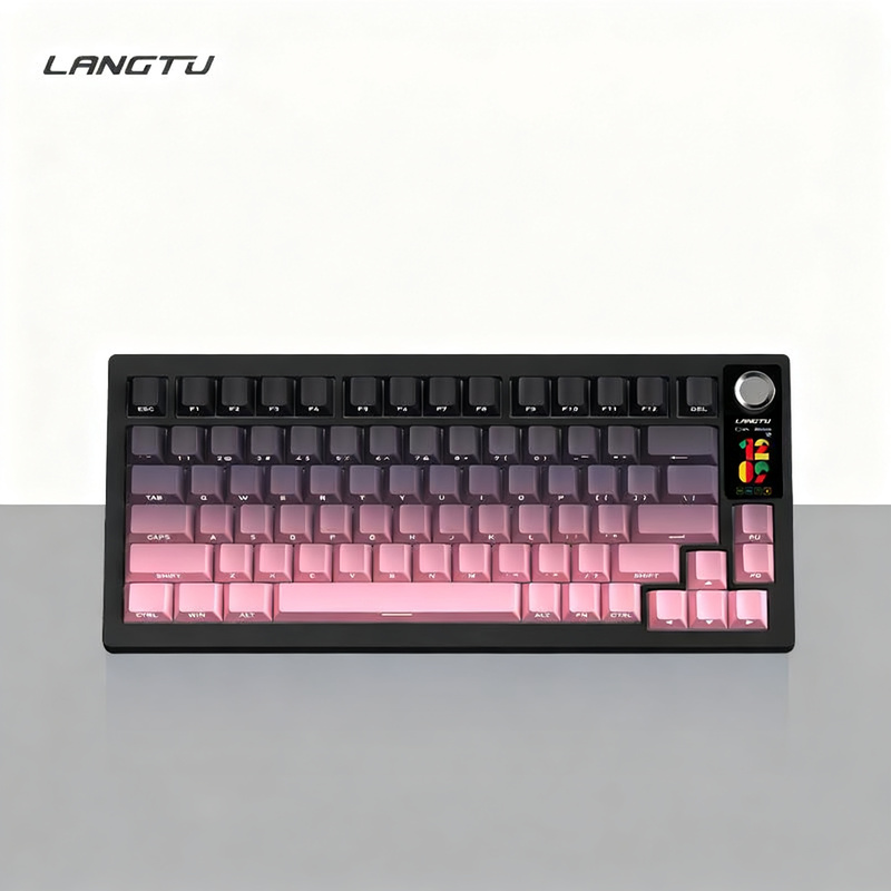 Wired gaming keyboard with mechanical switches