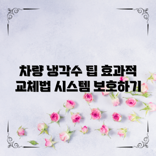 자동차 냉각수 교체 방법, 초보자 차량 관리, 냉각 시스템 보호, 효과적인 교체 팁, 전문가의 조언