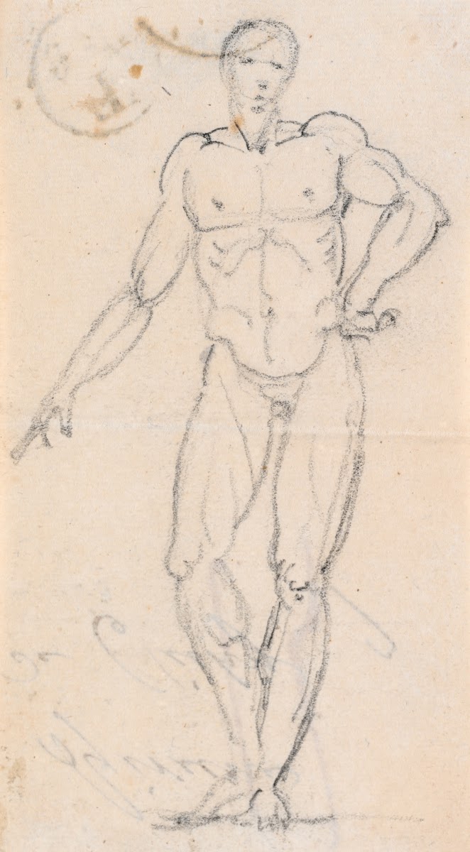 Statue of a Male Nude with Hand on Hip probably c 1754 1765