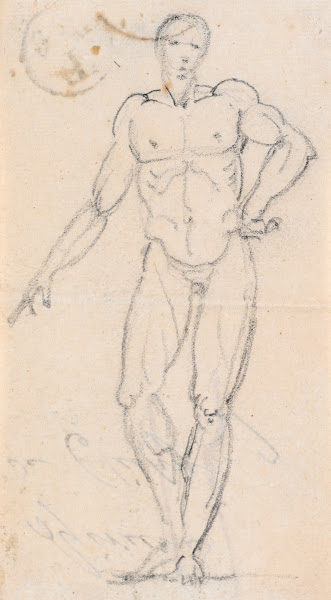 Statue of a Male Nude with Hand on Hip probably c 1754 1765