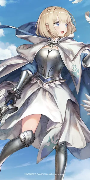 Brown Dust II White Knight Hero 4K Wallpaper Background