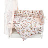 Bedding set for a baby crib 8 el Twins Standard New Indian friends white/orange