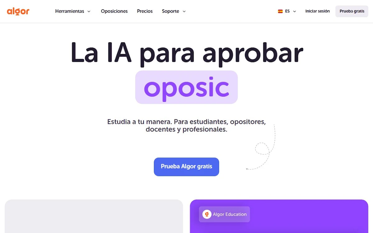 Captura de Algor Education
