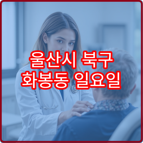 울산시 북구 화봉동 일요일 소아과 진료 가능한 병원 야간 아닌 휴일 진료 정보