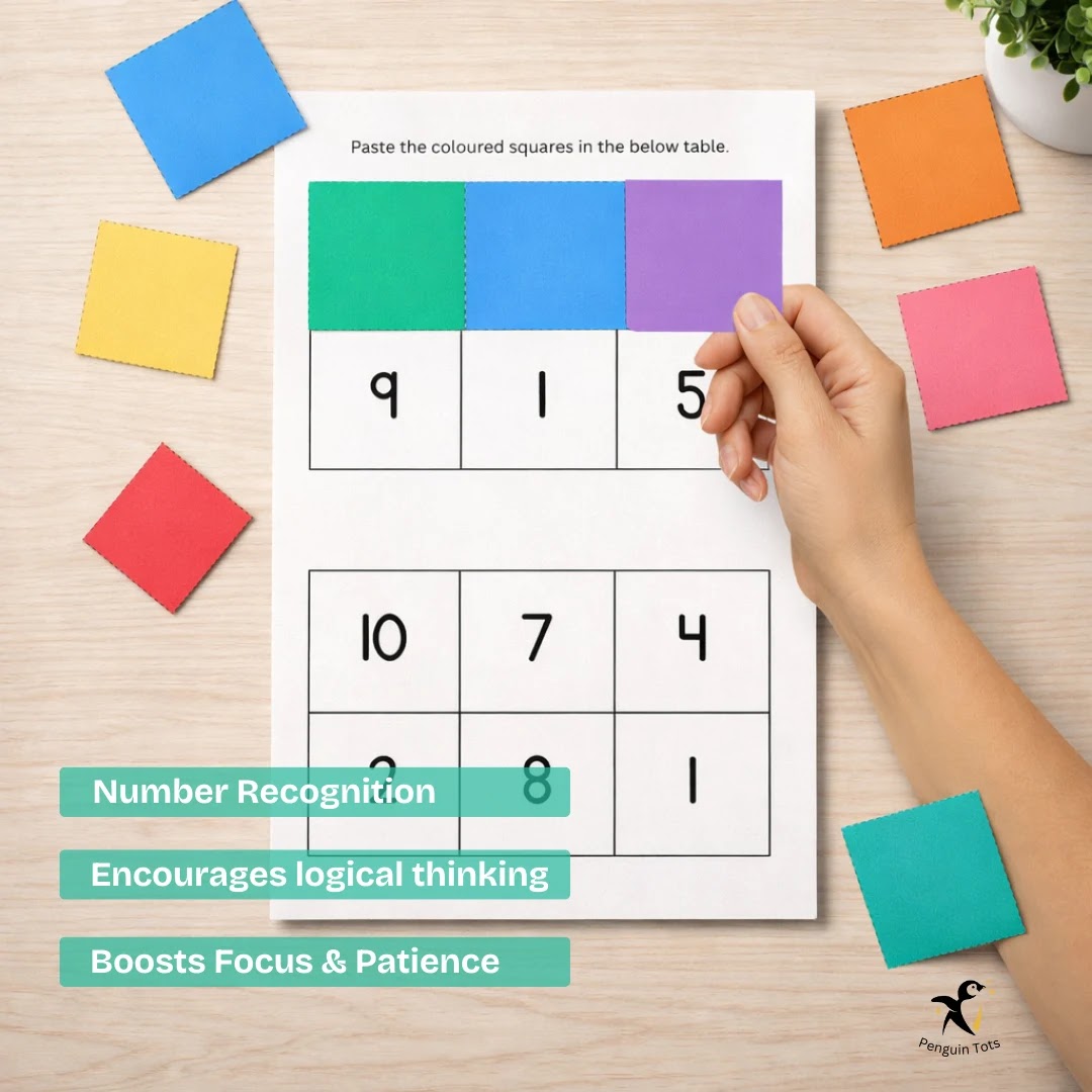Number Color Coding Activity | Number Recognition, Color Matching & Logical Thinking