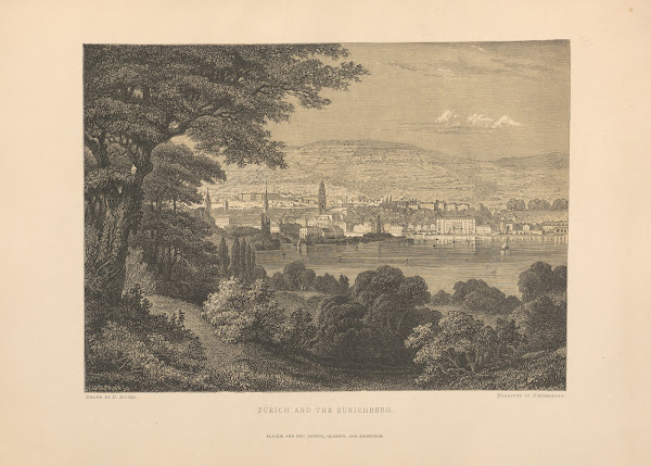 C Huber  Zurich and the Zurichberg 1881