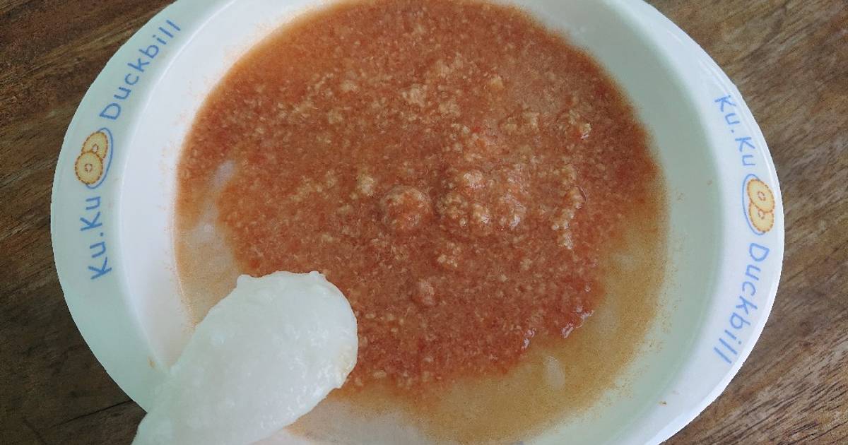 Ăn dặm: cháo cà chua thịt bò