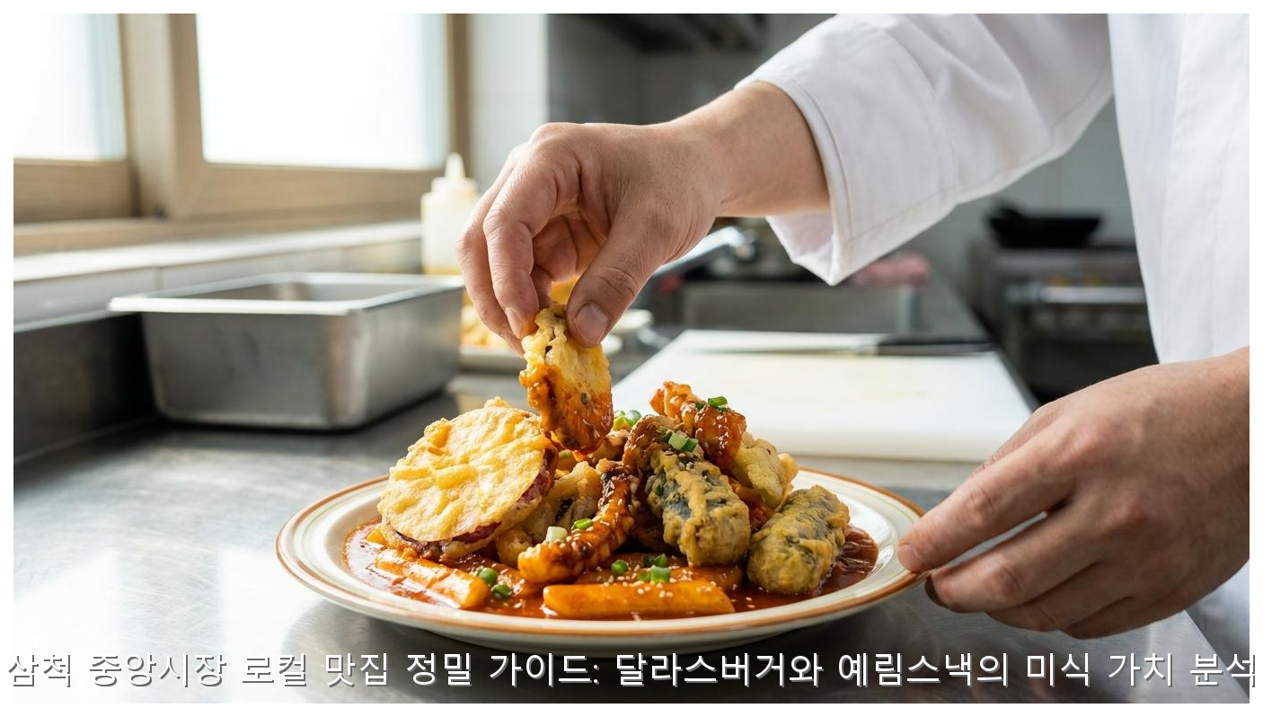 삼척 중앙시장 로컬 맛집 정밀 가이드: 달라스버거와 예림스낵의 미식 가치 분석 핵심 안내 및 분석 인포그래픽 (6)