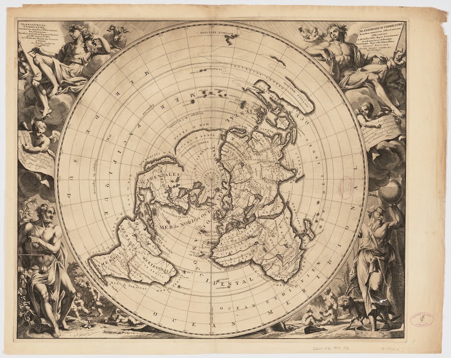 [1713]_Planisphere terrestre suivant les nouvelles observations des astronomes