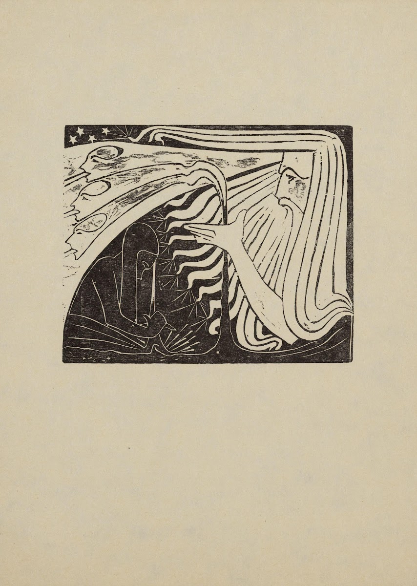 Illustratie bij Krishna  de Verlosser aan den arbeid 1925