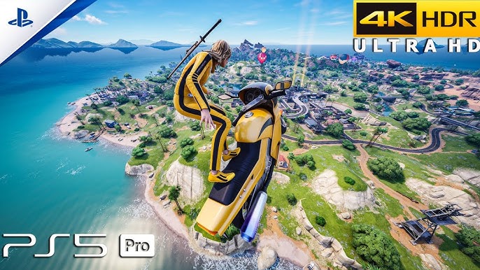 Fortnite Chapter 7 Season 1 Dark Voyager skin with Battle Bus in background