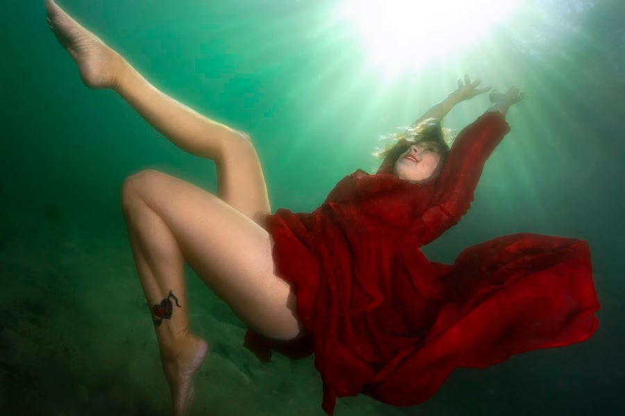 Red Dress Floating Morrisson Springs