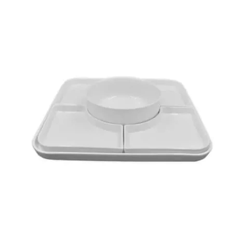 Botanero de cerámica Link Life™ color blanco, 5 piezas