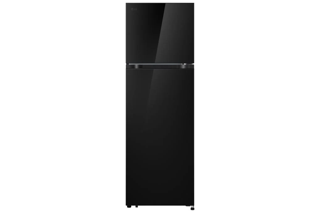 Tủ lạnh LG Inverter 266 lít T26BG ngăn đá trên màu đen, nhìn chính diện