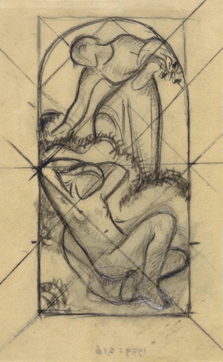 Ontwerp Met Geklede En Naakte Vrouw 1878   1938