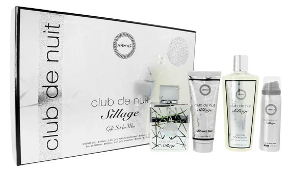ESTUCHE ARMAF SILLAGE UNISEX 4PZS 105ML EDP - GEL DE BAÑO - SPLASH - SHAMPOO