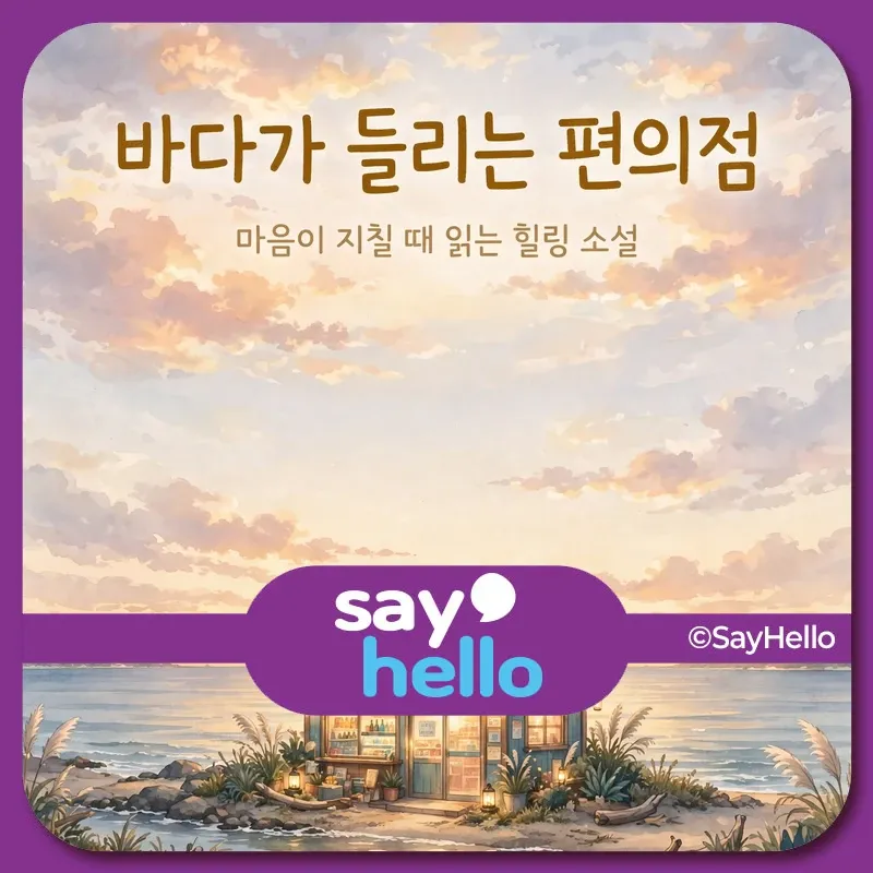 바다가 들리는 편의점 썸네일 - 마음이 지칠 때 읽는 힐링 소설