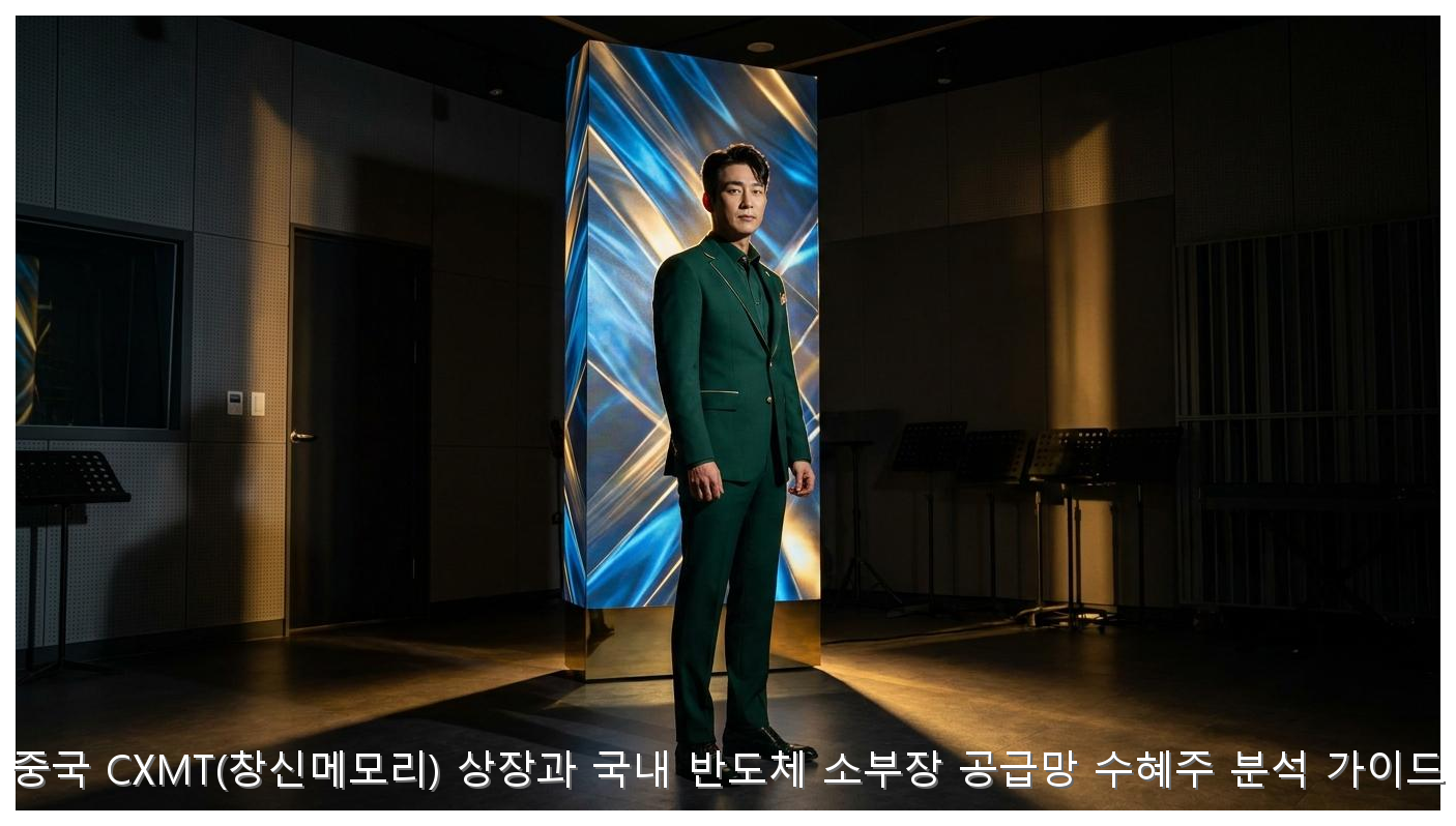 중국 CXMT(창신메모리) 상장과 국내 반도체 소부장 공급망 수혜주 분석 가이드 핵심 안내 및 분석 인포그래픽 (2)