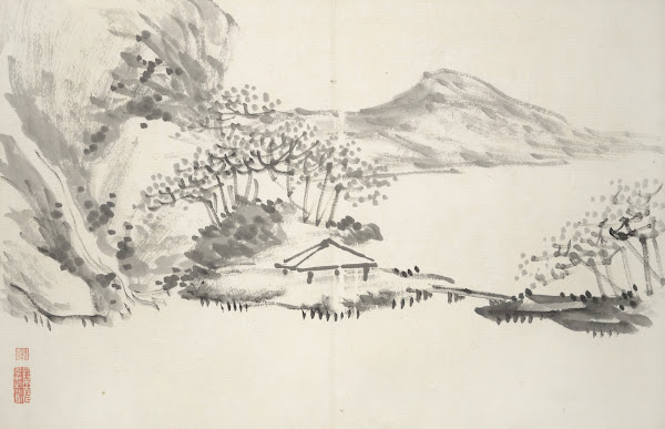 Album of Fifteen Ink Paintings Pl10 1850