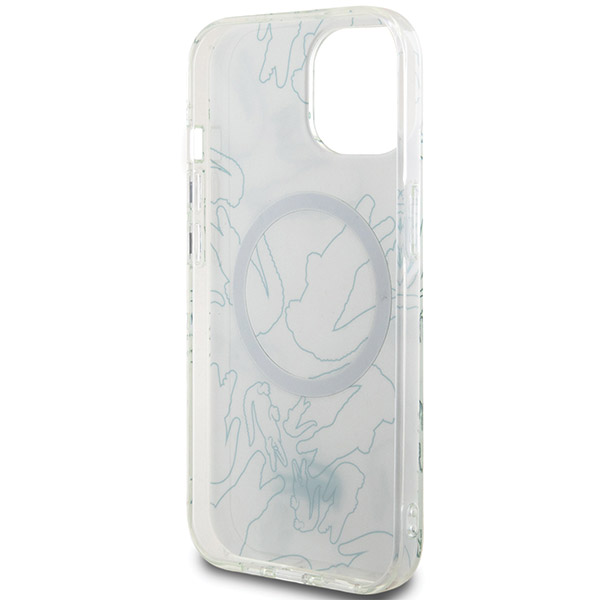 Lacoste Double Layer Repeat MagSafe Case Charging Feature