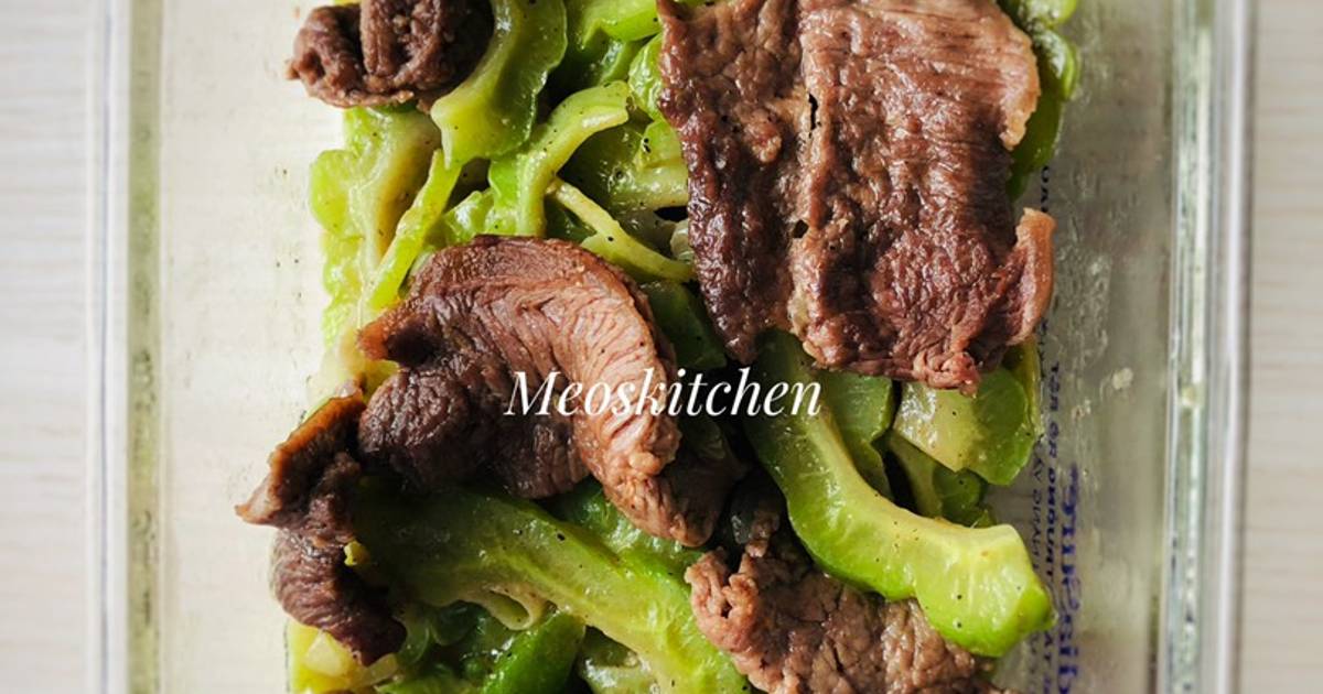 Khổ qua xào thịt bò (né)