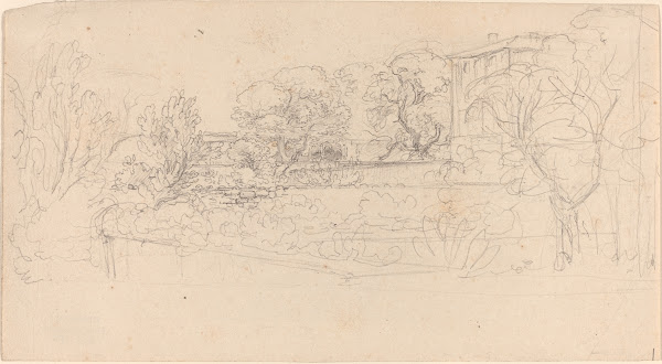 A Terraced Garden by a Villa 1815 21