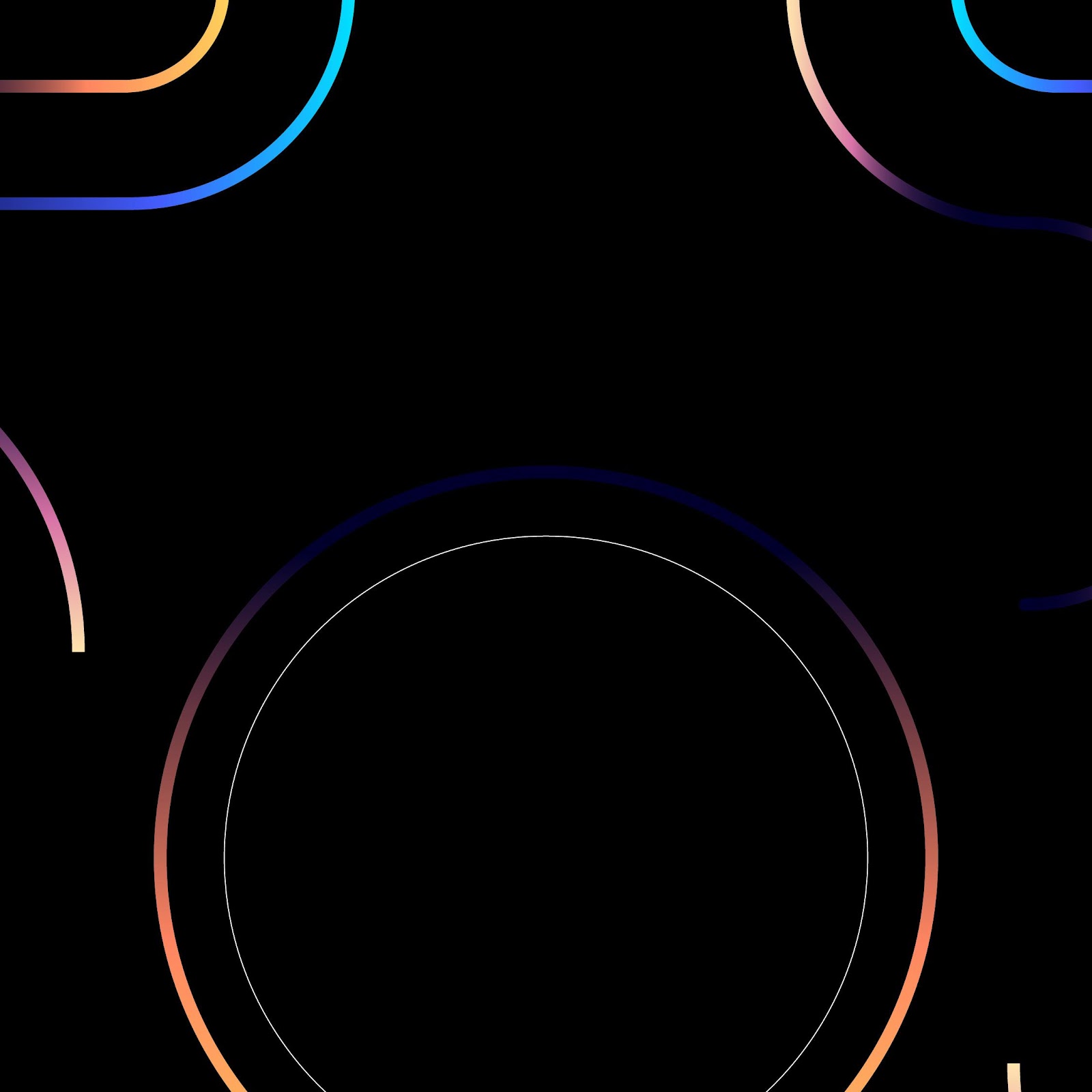Download Glowing Abstract Geometric Circles 4K iPhone
