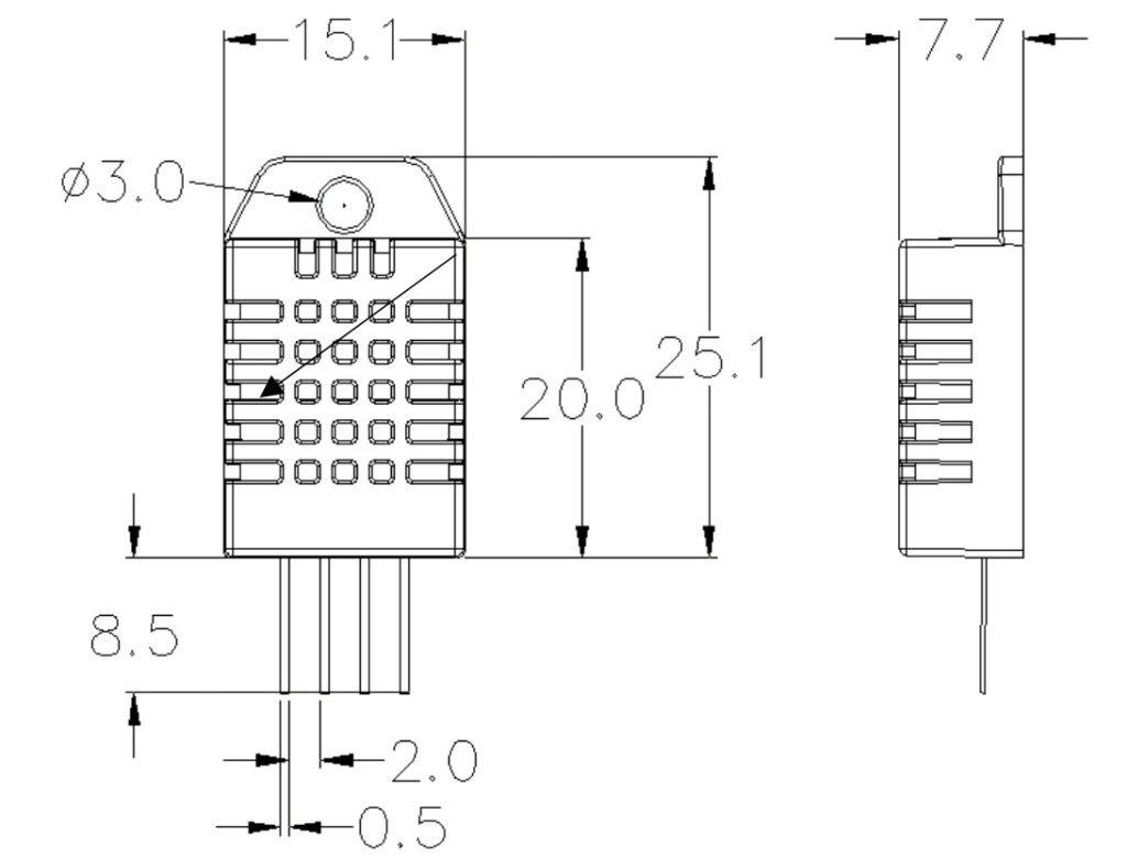 DHT22 Digital Temperature and Humidity Sensor