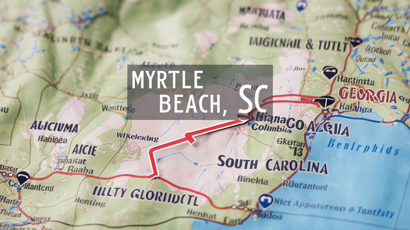 Distance from Myrtle Beach, SC to Martinez, GA & Travel Tips