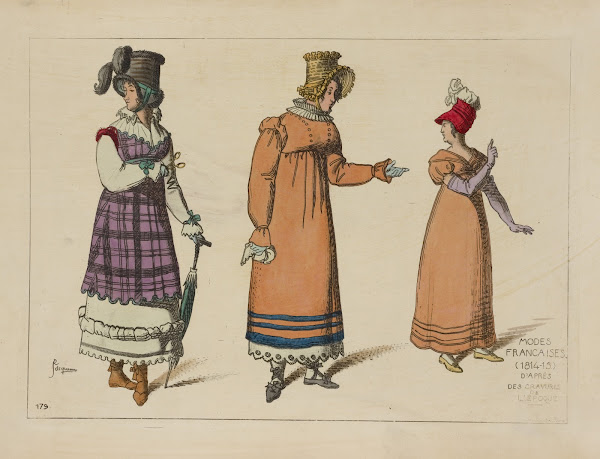 Modes Francaises 1814 15 Daprès des gravures de lépoque 1869