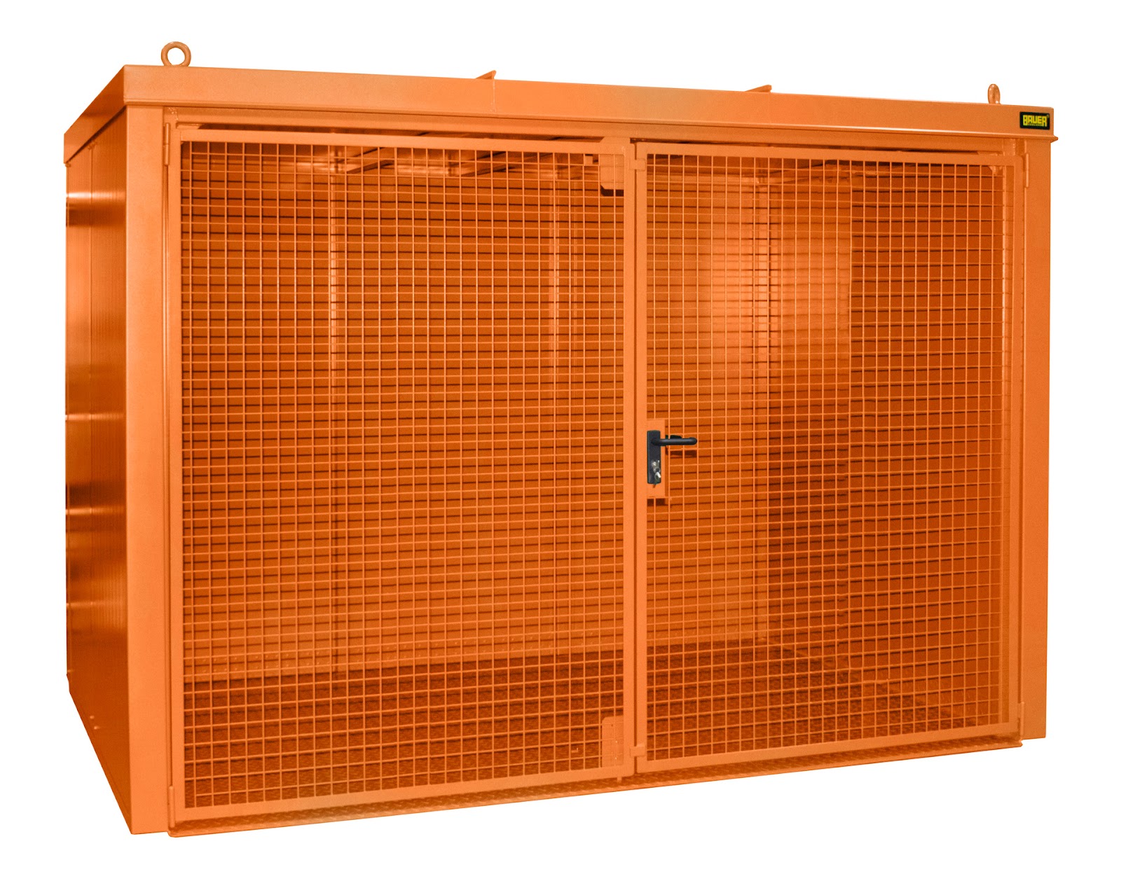 Gasflessen-container GFC-B M4, gelakt, Geeloranje