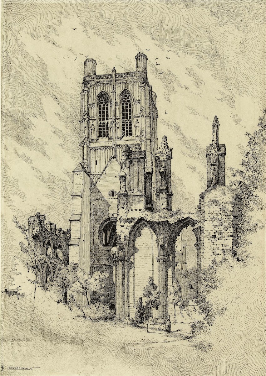 Ruines déglise 1860   1945