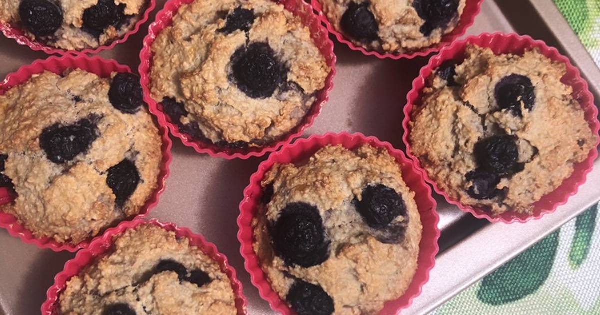 Muffin yến mạch chuối việt quất
