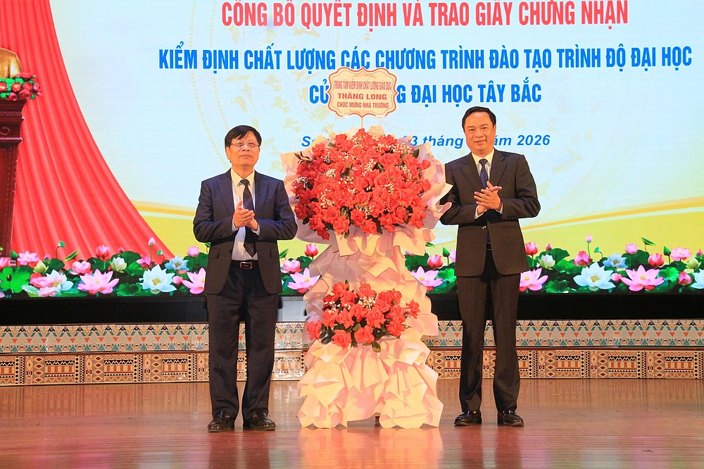 Chương trình kỷ niệm 25 năm ngày Thủ tướng Chính phủ ký Quyết định thành lập Trường Đại học Tây Bắc trên cơ sở Trường Cao đẳng Sư phạm Tây Bắc (23/3/2001 - 23/3/2026)