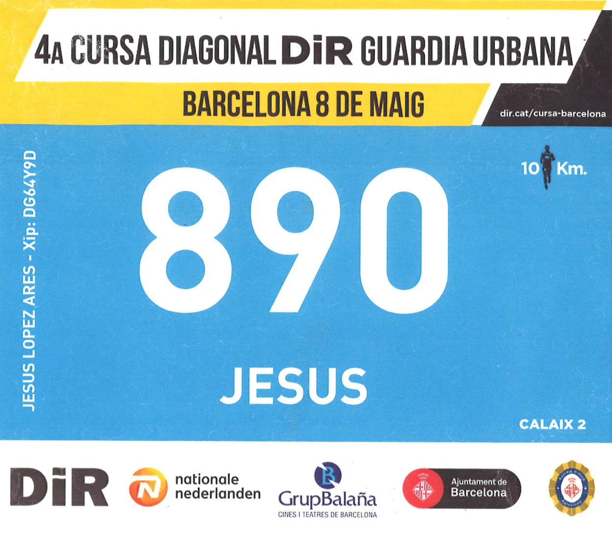 Dorsal de Cursa DIR GU