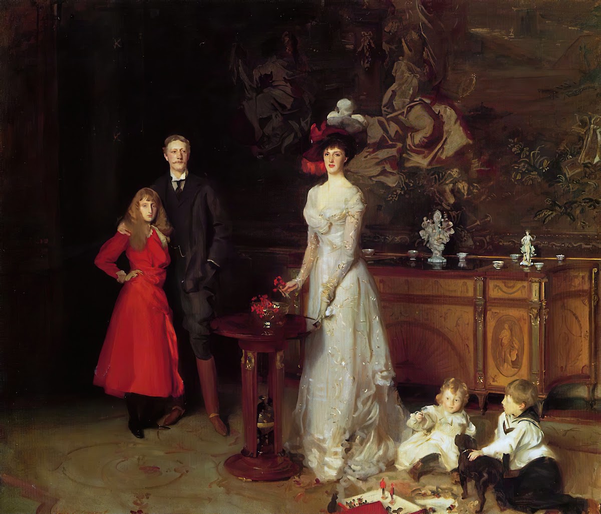 Sir George Sitwell Lady Ida Sitwell and Family ca 1900