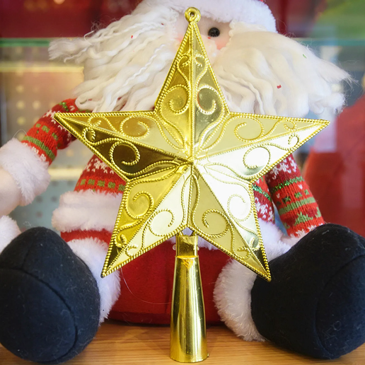 Weihnachtsbaum-Spitze Stern aus Draht