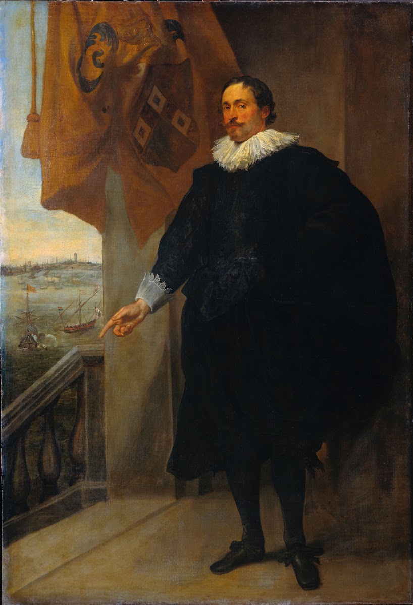 Portrait of a Nobleman possibly Adriaan van der Borcht c 1635