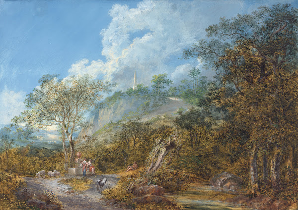 Arcadian Landscape with an Obelisk 1785
