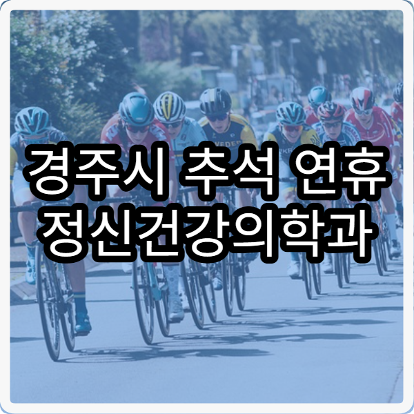 경주시 추석 연휴 정신건강의학과 진료 병원 이용 가이드